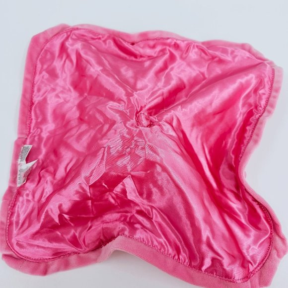 Magic Years Lovey Security Blanket Pink White Soft Sock Monkey Rattles Satin New - Picture 6 of 11